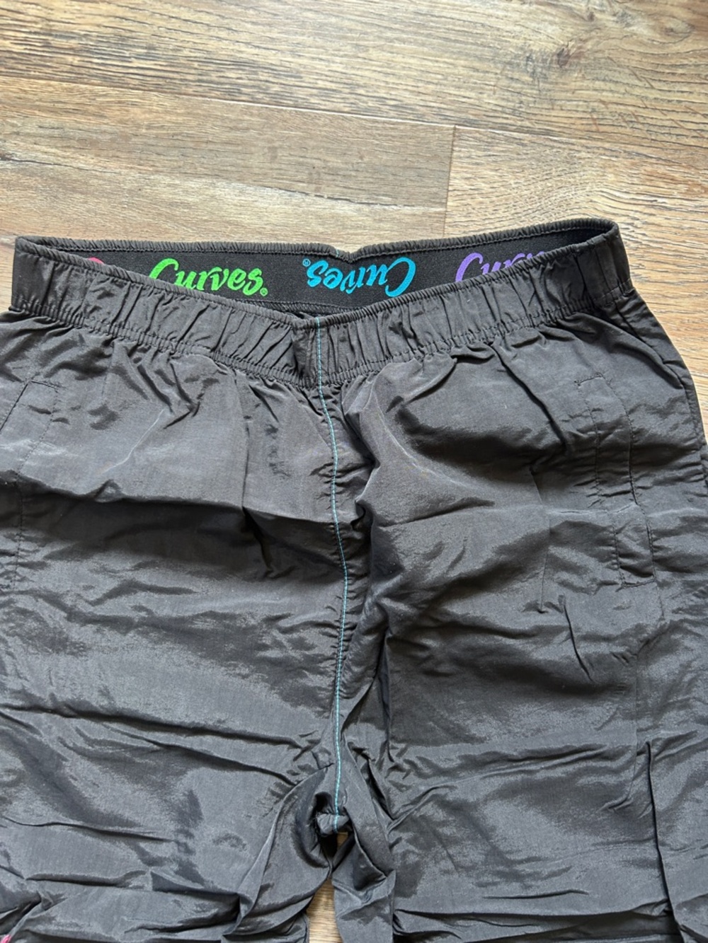 Convertible Jogger Cargo Pants, Buttoned Knees, Black (Size Small)